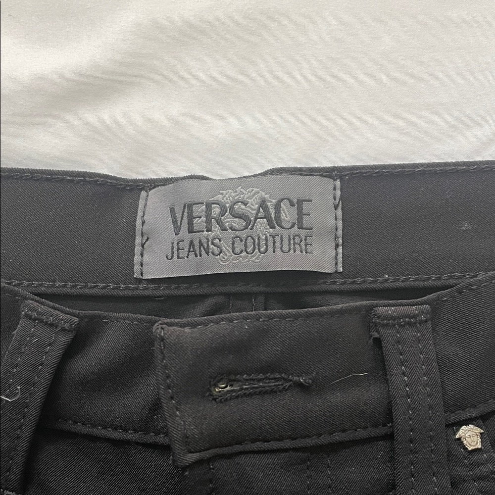 VINTAGE Versace Black Straight Leg Pants